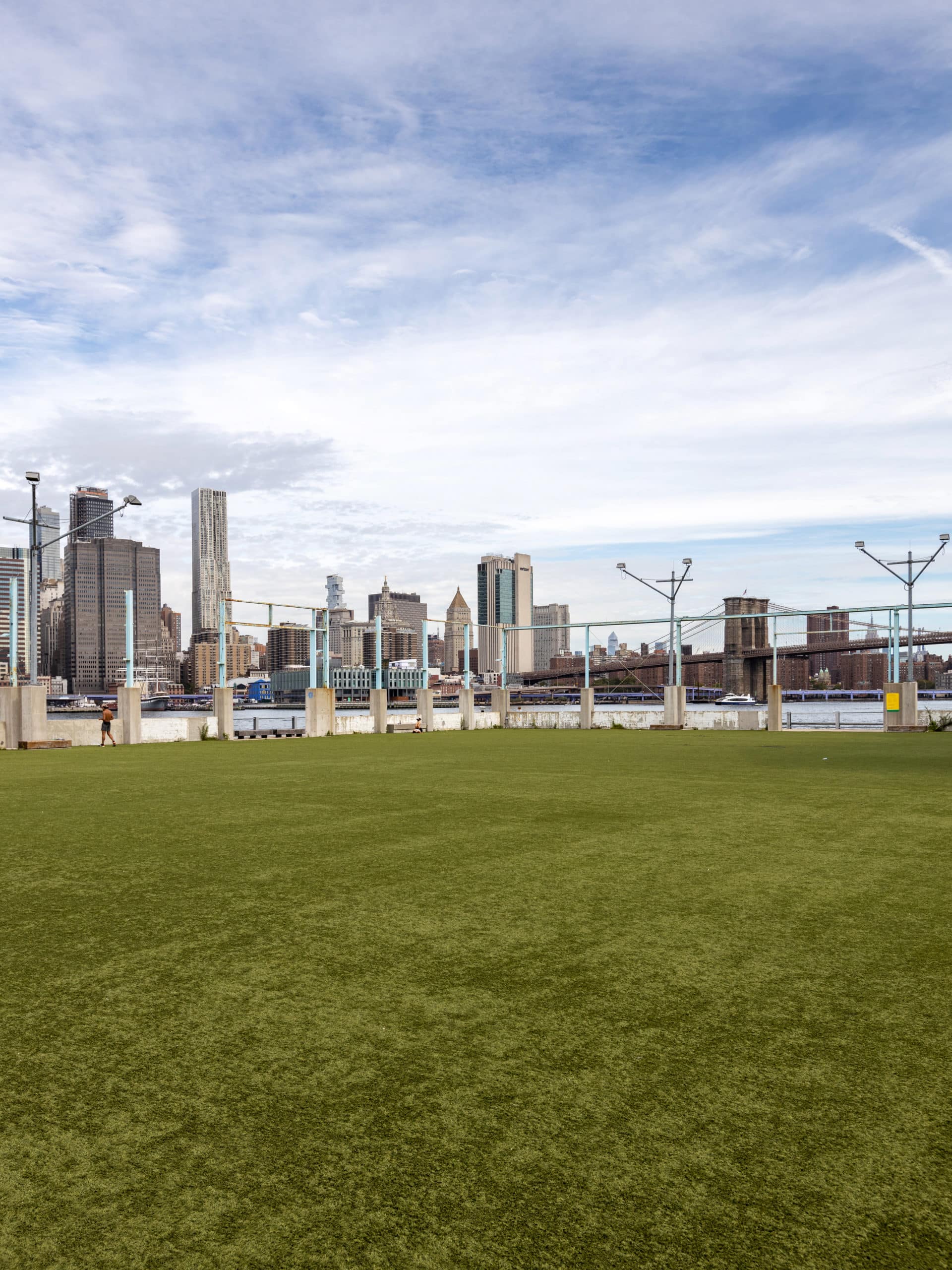 Play Turf at Pier 2 on a cloudy day.