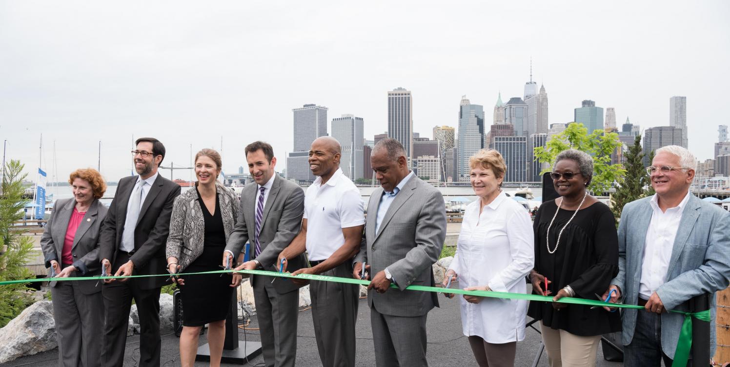 Pier 2 Uplands ribbon cutting