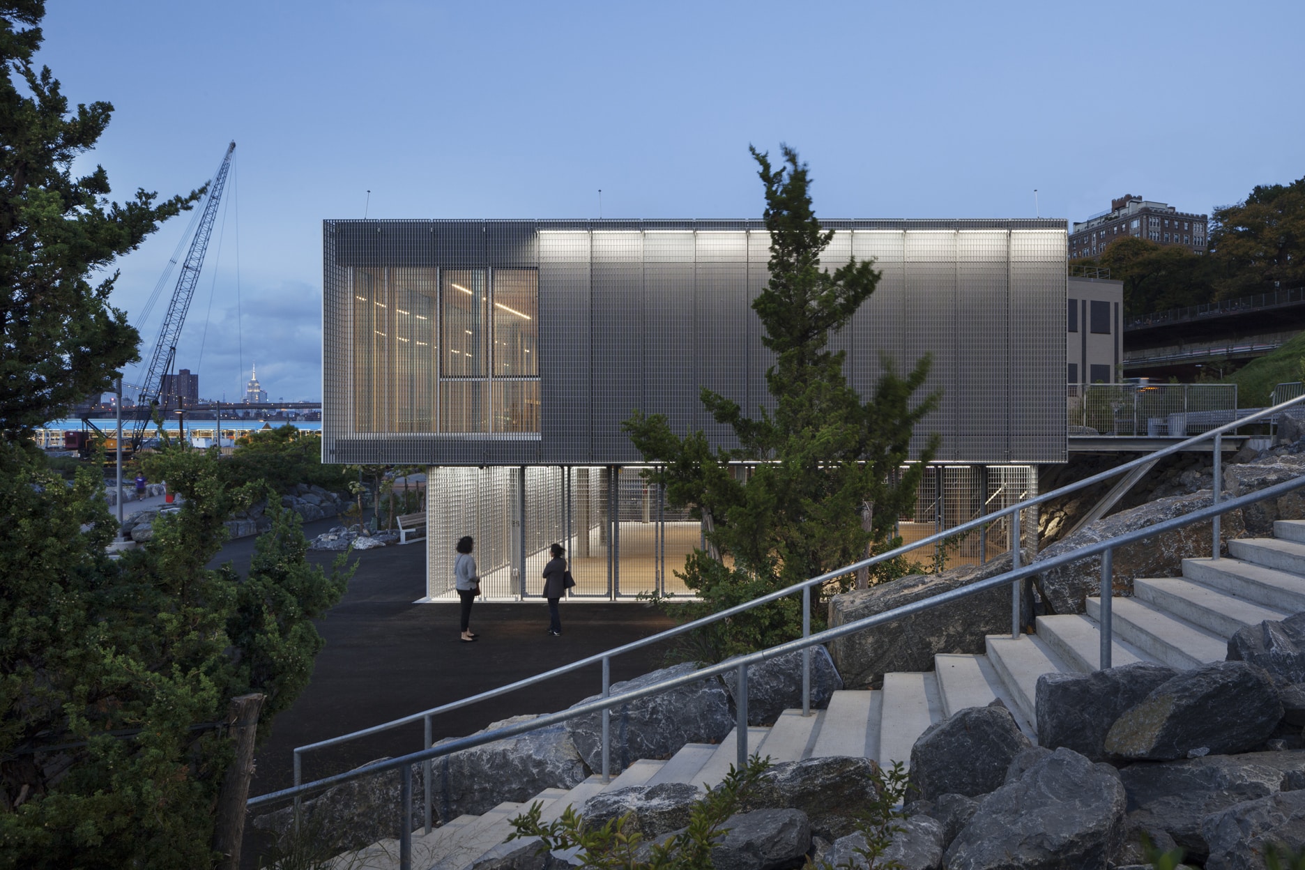 Boathouse in Brooklyn Bridge Park, Location: Brooklyn NY, Architect: Murphy Architecture Research Office